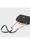 Charles Keith Chain Shoulder Bag Diamond Bag Black